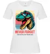 Женская футболка Динозаври never forget Белый фото