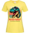 Женская футболка Динозаври never forget Лимонный фото