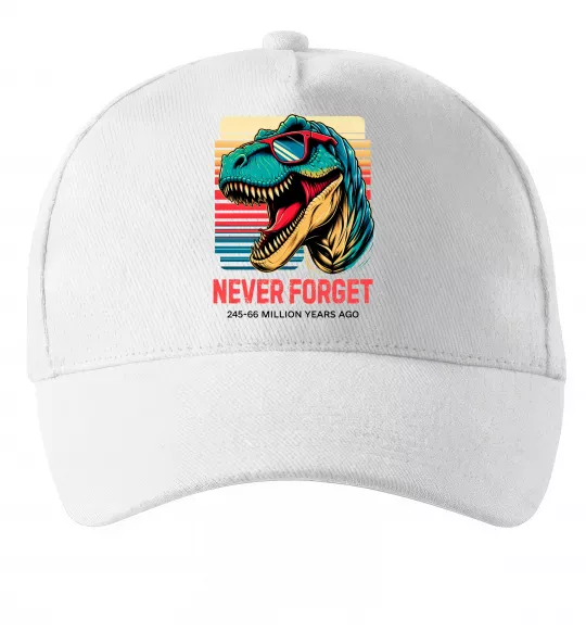 Кепка Динозаври never forget Белый фото