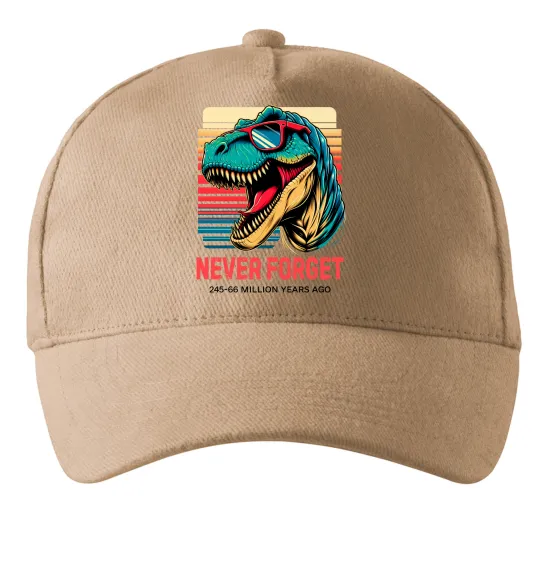 Кепка Динозаври never forget Пісочний фото