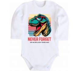 Детский боди Динозаври never forget