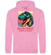 Чоловіча толстовка (худі) Динозаври never forget Рожевий фото