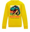 Детский Свитшот Динозаври never forget Солнечно желтый фото