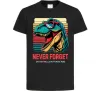 Дитяча футболка Динозаври never forget Чорний фото