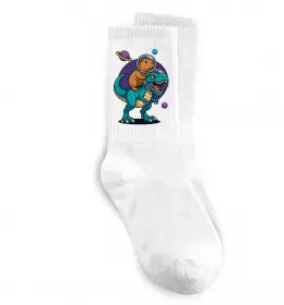 Носки Watercolor dinos Белый фото