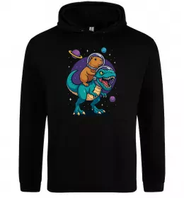 Мужская толстовка (худи) Multicolor dinos Черный фото