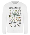 Свитшот Види динозаврів Белый фото