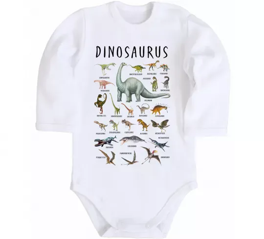 Детский боди Види динозаврів Белый фото