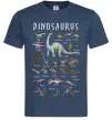 Мужская футболка Види динозаврів Темно-синий фото