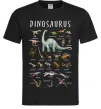 Мужская футболка Види динозаврів Черный фото