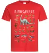 Мужская футболка Види динозаврів Красный фото