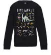 Детский Свитшот Види динозаврів Черный Детский Свитшот Види динозаврів Черный фото