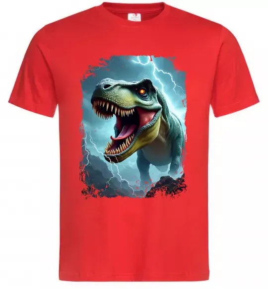 Мужская футболка Thunder Rex Красный фото