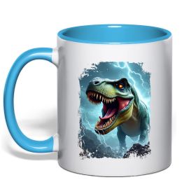 Чашка с цветной ручкой Thunder Rex