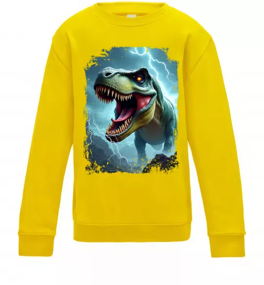 Детский Свитшот Thunder Rex Солнечно желтый фото