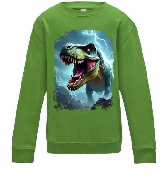 Детский Свитшот Thunder Rex Лаймовый фото