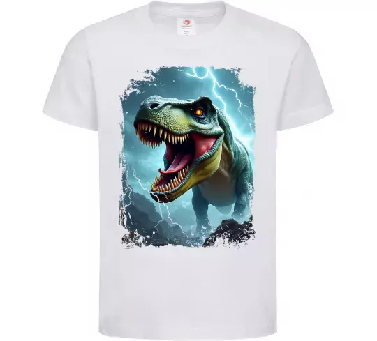 Детская футболка Thunder Rex Белый фото