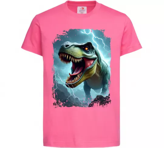 Детская футболка Thunder Rex Ярко-розовый фото