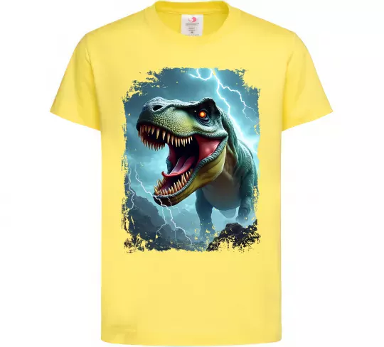 Детская футболка Thunder Rex Лимонный фото