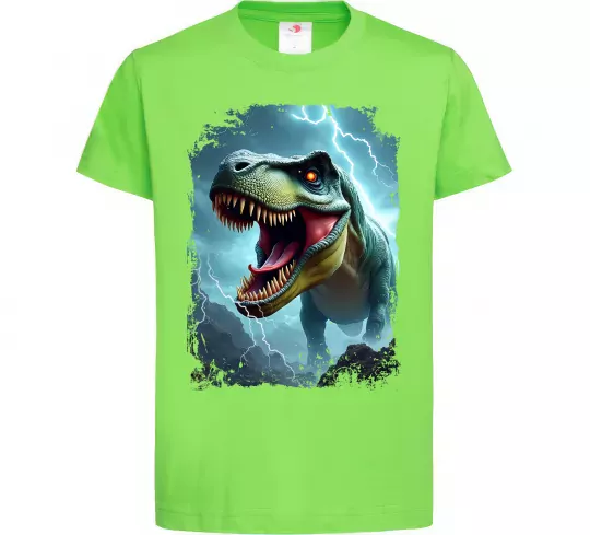 Детская футболка Thunder Rex Лаймовый фото