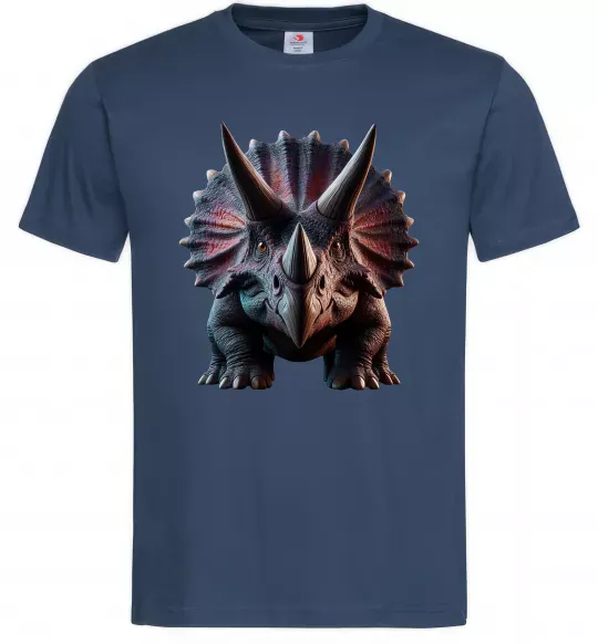 Мужская футболка Трицератопс Темно-синий фото