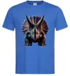 Мужская футболка Трицератопс Ярко-синий фото