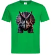 Мужская футболка Трицератопс Зеленый фото