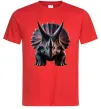 Мужская футболка Трицератопс Красный фото