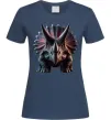 Женская футболка Трицератопс Темно-синий фото