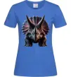 Женская футболка Трицератопс Ярко-синий фото