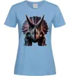 Женская футболка Трицератопс Голубой фото