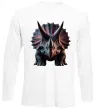 Лонгслів Трицератопс Білий фото