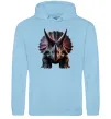 Мужская толстовка (худи) Трицератопс Голубой фото