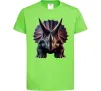 Детская футболка Трицератопс Лаймовый фото