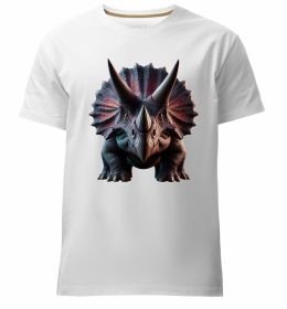 Мужская премиум футболка Трицератопс