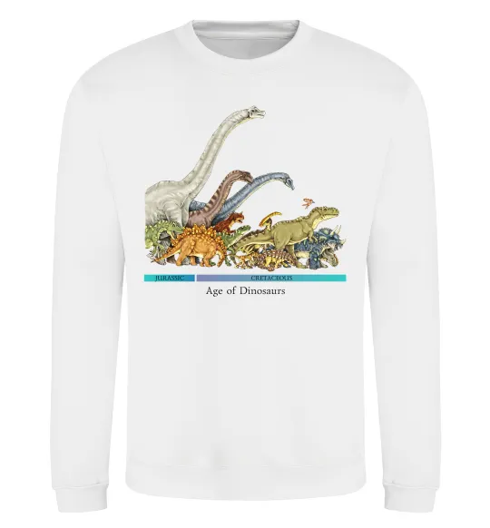 Свитшот Age of dinosaurs Белый фото