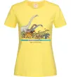 Женская футболка Age of dinosaurs Лимонный фото