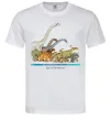 Мужская футболка Age of dinosaurs Белый фото