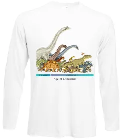 Лонгслив Age of dinosaurs Белый фото