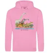 Мужская толстовка (худи) Age of dinosaurs Розовый фото