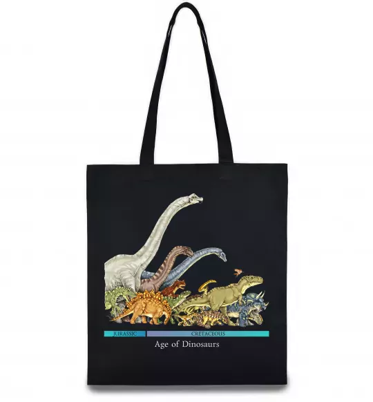 Еко-сумка Age of dinosaurs Чорний фото