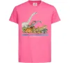 Детская футболка Age of dinosaurs Ярко-розовый фото