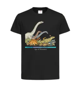 Дитяча футболка Age of dinosaurs Чорний фото