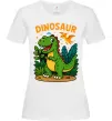 Жіноча футболка Dinosaur Білий фото