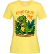 Жіноча футболка Dinosaur Лимонний фото