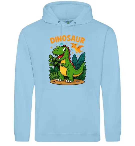 Жіноча толстовка (худі) Dinosaur Блакитний фото