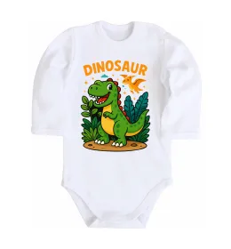 Дитячий бодік Dinosaur Білий фото
