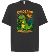 Футболка Оверсайз Dinosaur Черный фото
