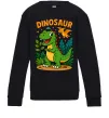 Детский Свитшот Dinosaur Черный фото