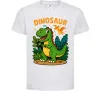 Детская футболка Dinosaur Белый фото